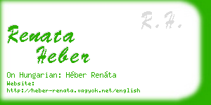 renata heber business card