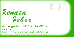 renata heber business card
